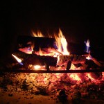 Fire In Fireplace