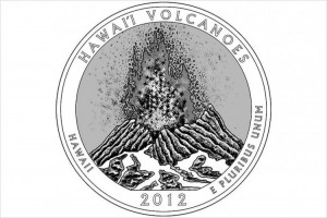 Hawaii Volcano 2012 Coin